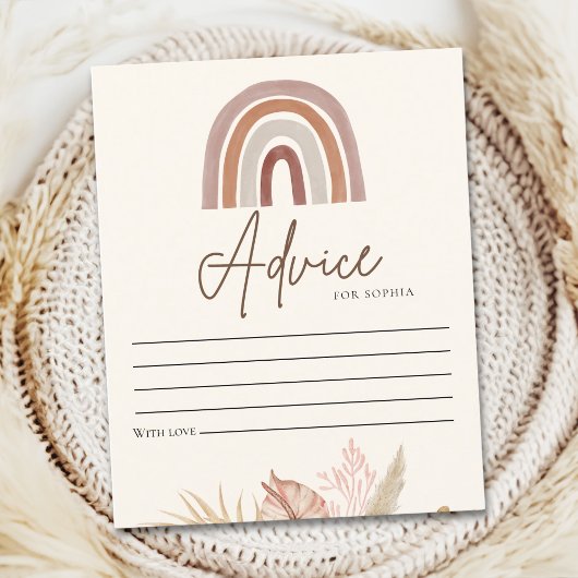 Cute Rainbow Boho Baby Shower