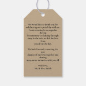 Cute Rainbow Boho Bridal Shower Cadeaulabel (Achterkant)