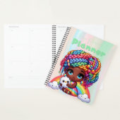 Cute Rainbow Chibi Girl "My Personal Planner" (Devant avec enveloppe)