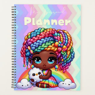 Cute Rainbow Chibi Girl "My Personal Planner"