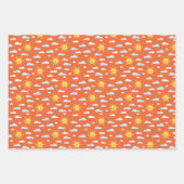 Cute Rainbow Clouds and Sunshine Inpakpapier Vel (Voorkant 3)