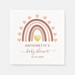 Cute Rainbow Custom Baby shower Servet