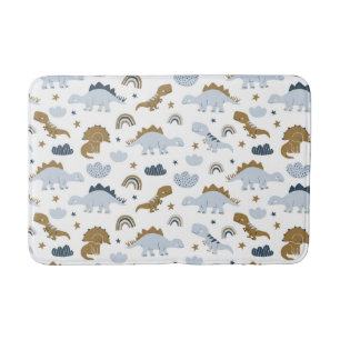 Cute Rainbow Dinosaur Pattern Badmat