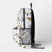 Cute Rainbow Dinosaur Pattern Bedrukte Rugzak (Rechts)