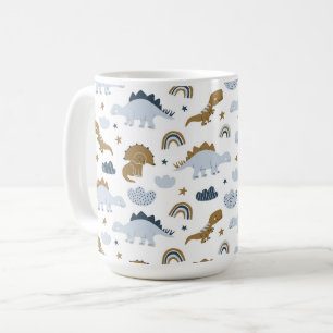 Cute Rainbow Dinosaur Pattern Koffiemok