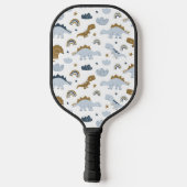 Cute Rainbow Dinosaur Pattern Pickleball Paddle (Achterkant)