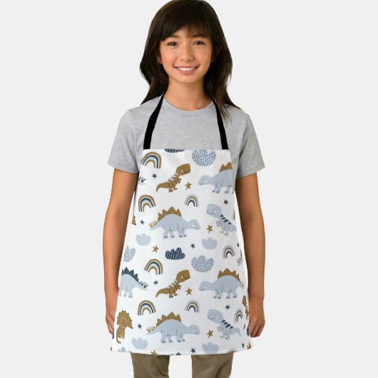 Cute Rainbow Dinosaur Pattern Schort (Insitu)