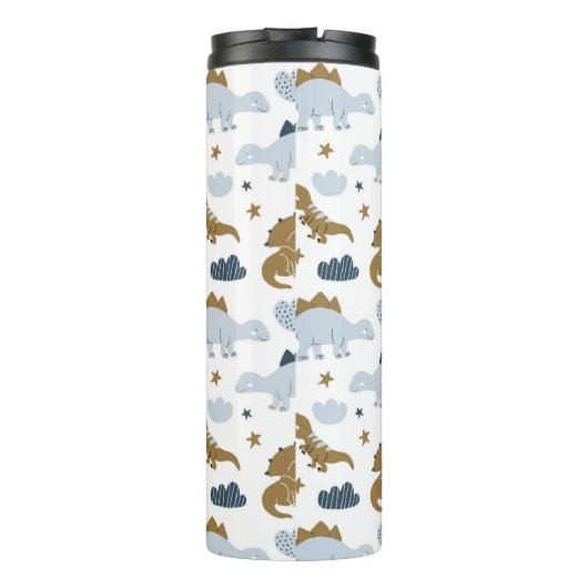 Cute Rainbow Dinosaur Pattern Thermosbeker (Achterkant)