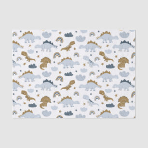 Cute Rainbow Dinosaur Pattern Tissuepapier