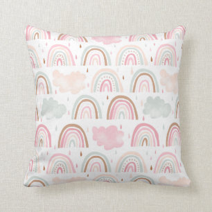 Cute Rainbow en Clouds Pattern Nursery Room Kussen