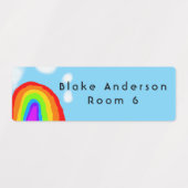 Cute Rainbow Gepersonaliseerd Kind Labels (Design 2)
