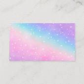 Cute Rainbow House Cleaning Services Carte de visi (Dos)