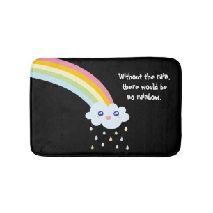 Cute Rainbow Inspirerend en Motivatie Citaat Badmat