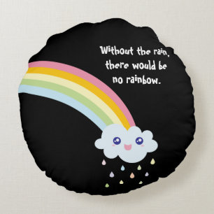 Cute Rainbow Inspirerend en Motivatie Citaat Rond Kussen