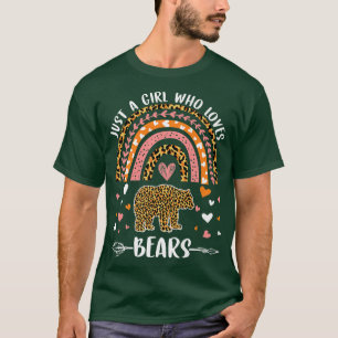 Cute Rainbow Leopard is een meisje dat van Beren h T-shirt
