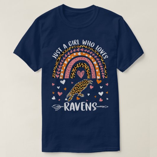 Cute Rainbow Leopard is een meisje dat van Ravens  T-shirt (Design voorkant)