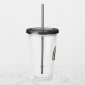 Cute Rainbow Leopard Pattern Acryl Drinkbeker (Rechts)