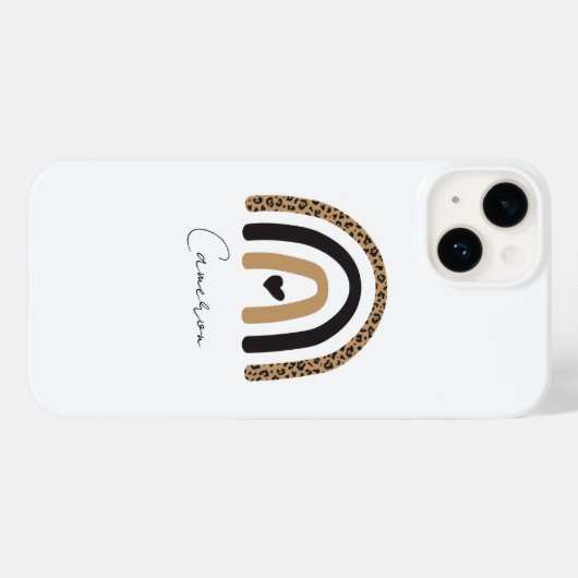Cute Rainbow Leopard Pattern Case-Mate iPhone Case (Achterkant (horizontaal))