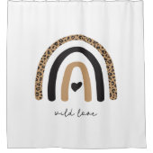 Cute Rainbow Leopard Pattern Douchegordijn (Voorkant)
