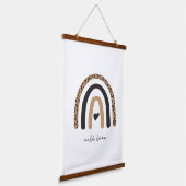 Cute Rainbow Leopard Pattern Hangend Wandkleed (Gebogen)