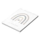 Cute Rainbow Leopard Pattern Notitieblok (Gedraaid)