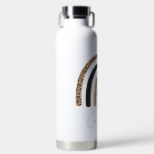 Cute Rainbow Leopard Pattern Waterfles (Voorkant)