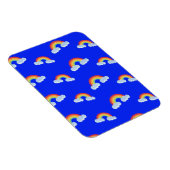 Cute Rainbow met Clouds Pattern Magneet (Rechterzijde)
