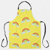 Cute Rainbow met Clouds Pattern Schort (Voorkant)