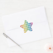 Cute Rainbow Owl Pattern Ster Sticker (Envelop)