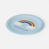 Cute Rainbow Party Papieren Bordje (Gekanteld)