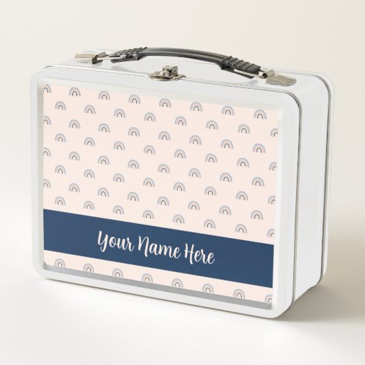 Cute Rainbow Pattern Back to School Personalized (Voorkant)
