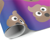 Cute Rainbow Poop Emoji Pattern Cadeaupapier (Rol Hoek)