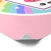 Cute Rainbow Popcorn Poster (Hoek)