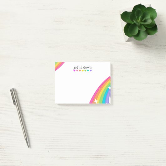 Cute Rainbow Post-it® Notes (Kantoor)