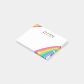 Cute Rainbow Post-it® Notes (Schuin)