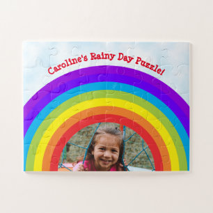 Cute Rainbow Rainbow Day Blijf thuis Kinder foto Legpuzzel