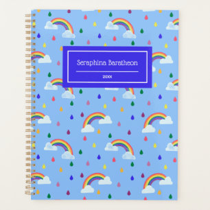 Cute Rainbow Raindrops Motif personnalisé