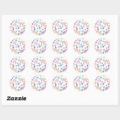 Cute Rainbow Ronde Sticker (Vel)