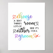 Cute Rainbow-script Kies een homepage Poster (Voorkant)