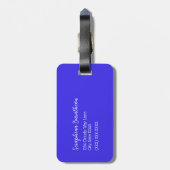 Cute Rainbow Sky Pattern Gepersonaliseerd Bagagelabel (Achterkant verticaal)