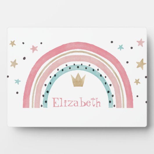 Cute Rainbow Stars Fotoplaat (voorkant)