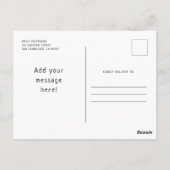 Cute Rainbow Unicorn Anniversaire Fête Invitation (Dos)