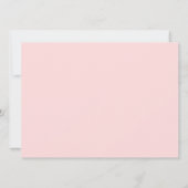 Cute Rainbow Unicorn Anniversaire Fête Invitation (Dos)