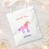 Cute Rainbow Unicorn Birthday Dank je Bedankzakje (Geknipt)