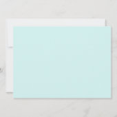 Cute Rainbow Unicorn Birthday Party Invitation Kaart (Achterkant)