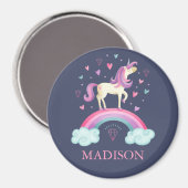Cute Rainbow Unicorn Magneet (Voorkant / Achterkant)