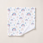 Cute Rainbows & Hearts Motif (Gant de toilette)