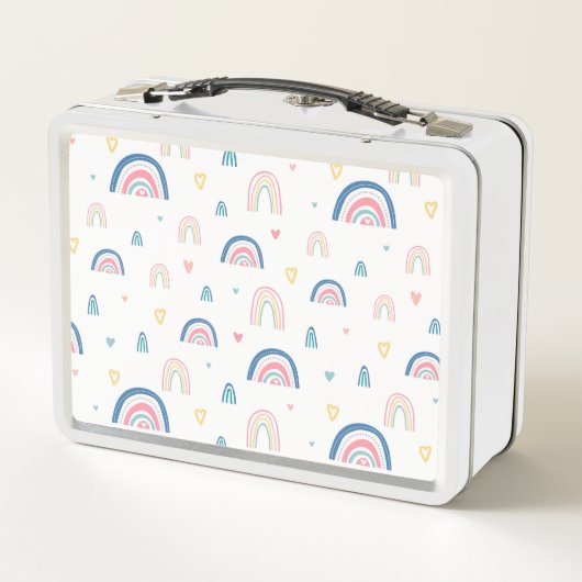 Cute Rainbows & Hearts Pattern (Achterkant)