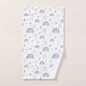 Cute Rainbows & Hearts Pattern Bad Handdoek (Handdoek)