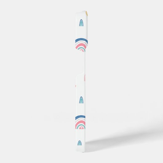 Cute Rainbows & Hearts Pattern iPhone Hoesje (Rechterkant)